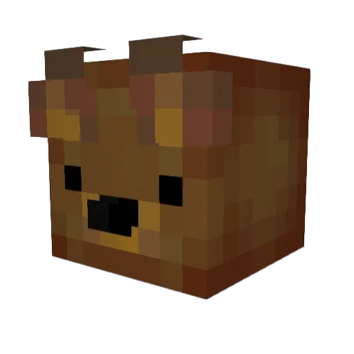 GoatNuggets Minecraft avatar head, 3D render