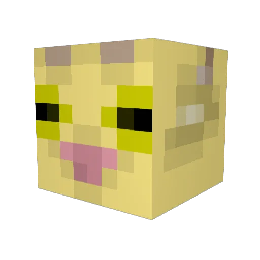 GoatWhisperer Minecraft avatar head, 3D render