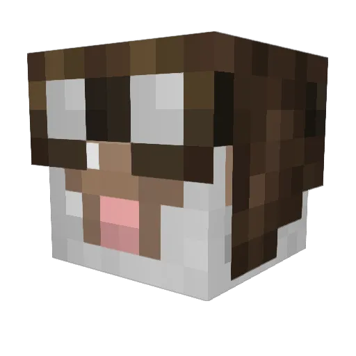 Goat_Cookies Minecraft avatar head, 3D render