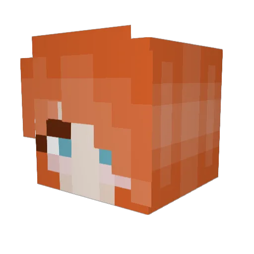 Goat_Mom Minecraft avatar head, 3D render