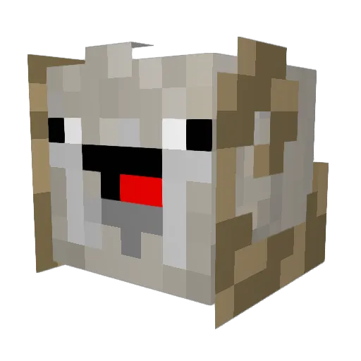 Goat_Productions Minecraft avatar head, 3D render