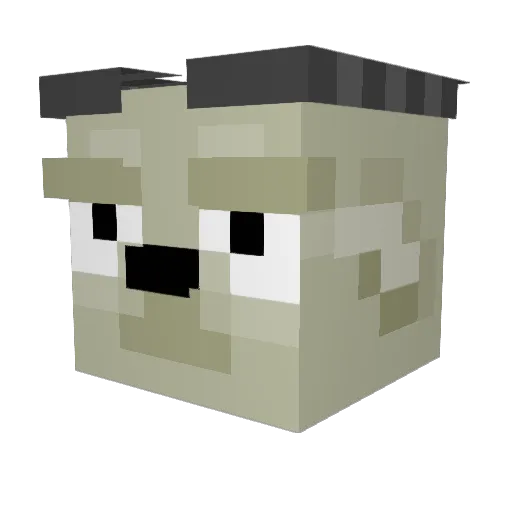 Goat_boy09 Minecraft avatar head, 3D render