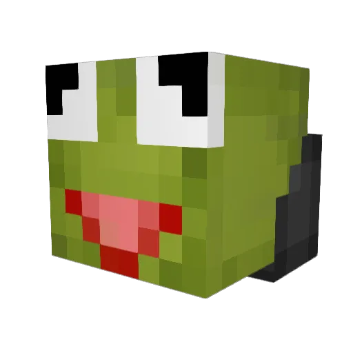 GoatafiedAtomic Minecraft avatar head, 3D render