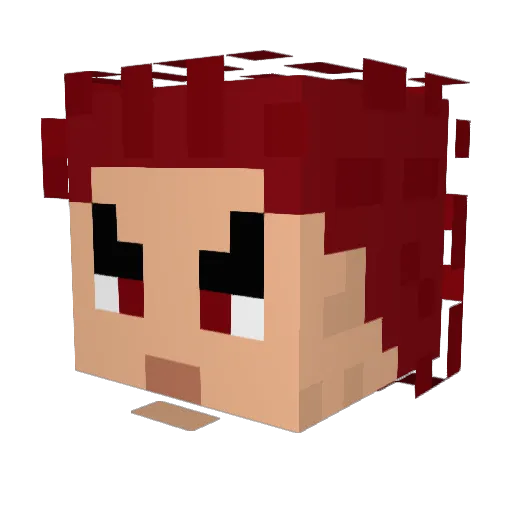 Goatbro49 Minecraft avatar head, 3D render