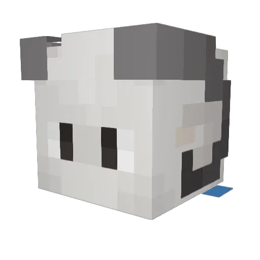 Goatcraft3000 Minecraft avatar head, 3D render