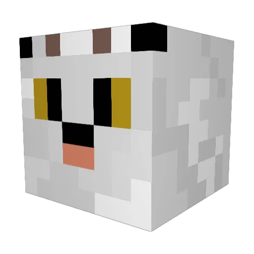 Goathan07 Minecraft avatar head, 3D render