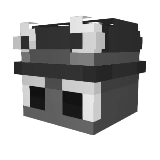 Goatieey Minecraft avatar head, 3D render