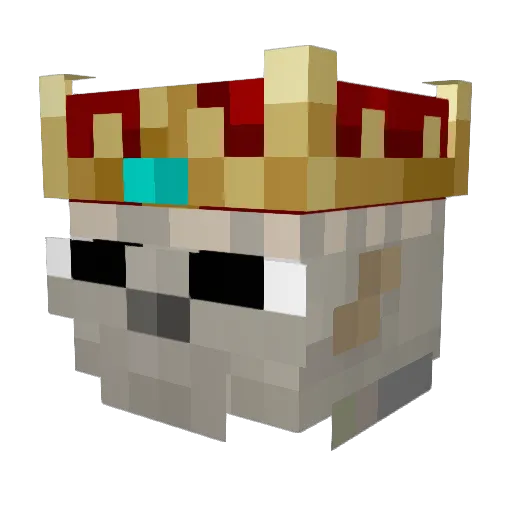 Goatiest Minecraft avatar head, 3D render