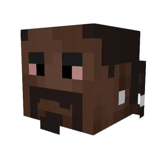 Goatlover1337 Minecraft avatar head, 3D render