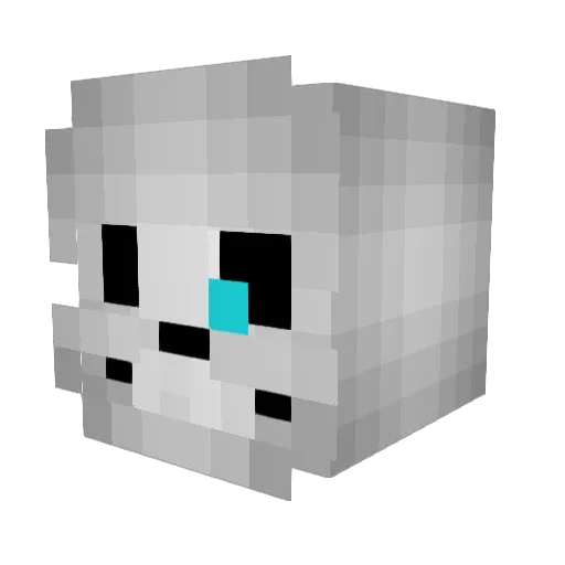 GoatmanGamer Minecraft avatar head, 3D render