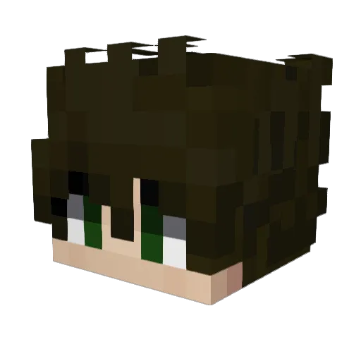 Goattt19 Minecraft avatar head, 3D render