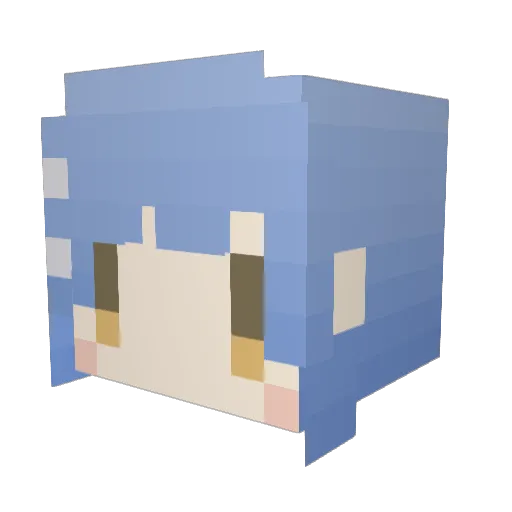GobFmadp Minecraft avatar head, 3D render