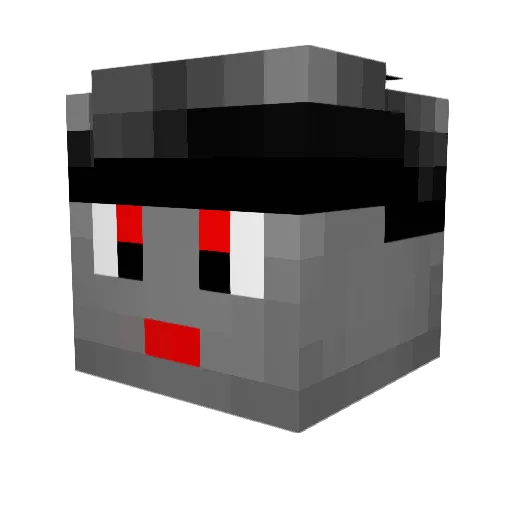 GobbleDeGoo Minecraft avatar head, 3D render