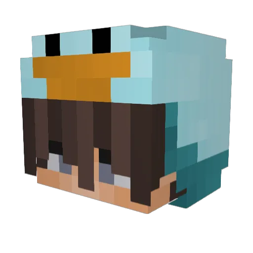 GobblinSlayer Minecraft avatar head, 3D render