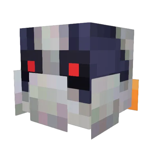 GobboTick Minecraft avatar head, 3D render