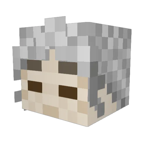 GobbyGoblinton Minecraft avatar head, 3D render