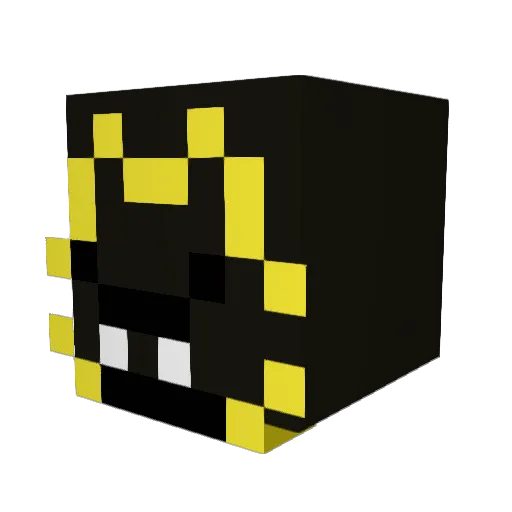 GoberVr Minecraft avatar head, 3D render