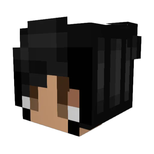 GobiPlayZ Minecraft avatar head, 3D render