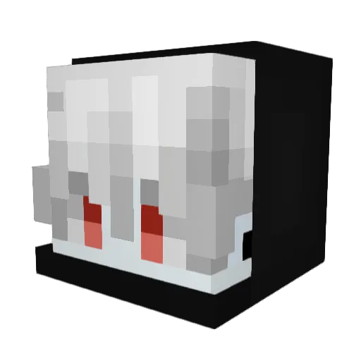 Goblas Minecraft avatar head, 3D render