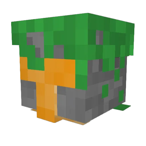 Goble3 Minecraft avatar head, 3D render