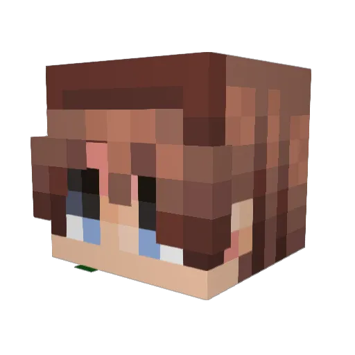 Goblin33 Minecraft avatar head, 3D render