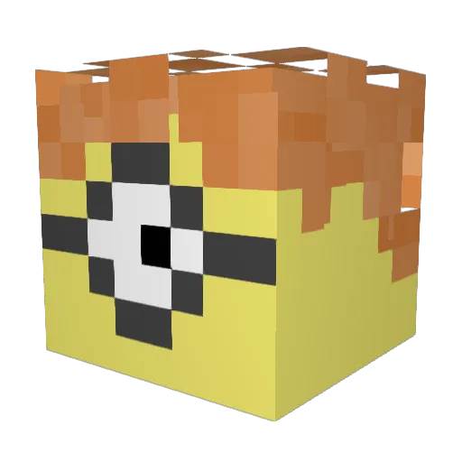 Goblin4u Minecraft avatar head, 3D render
