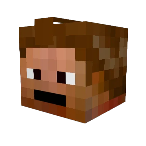 GoblinGofer Minecraft avatar head, 3D render