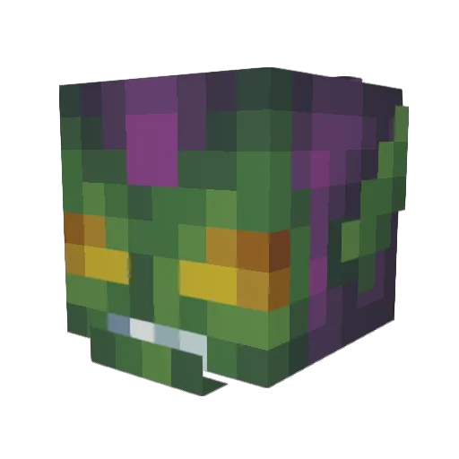 GoblinJester Minecraft avatar head, 3D render