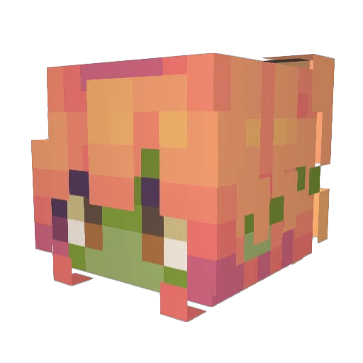GoblinNerd Minecraft avatar head, 3D render