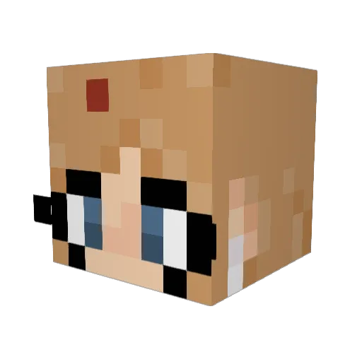 GoblinQueen99 Minecraft avatar head, 3D render