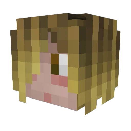 GoblinWelder Minecraft avatar head, 3D render