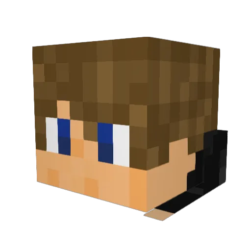 GoblinWizardDM Minecraft avatar head, 3D render