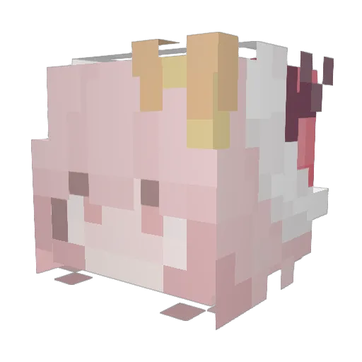 Goblin_Gorl Minecraft avatar head, 3D render