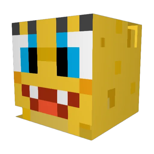 Goblin_Hobin Minecraft avatar head, 3D render