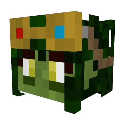 Goblin_Rock Minecraft avatar head, 3D render