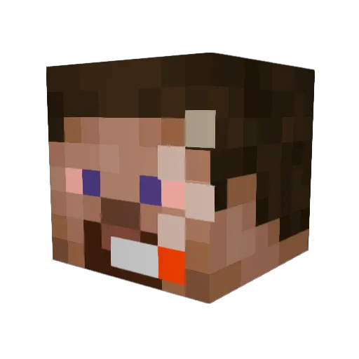 Goblinator__ Minecraft avatar head, 3D render