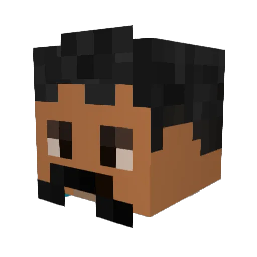 Goblins948 Minecraft avatar head, 3D render