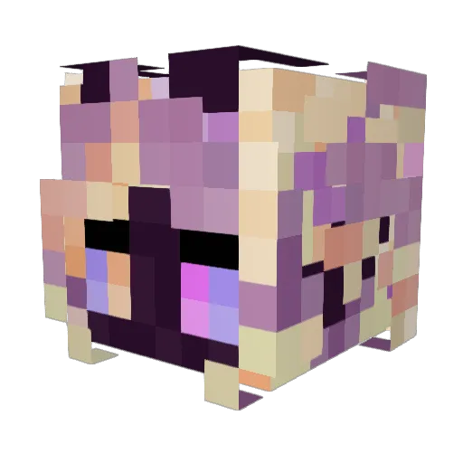 Goblpop Minecraft avatar head, 3D render