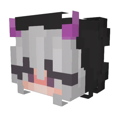 Gobri_ Minecraft avatar head, 3D render