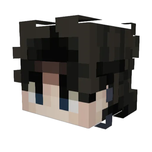 Gobs100 Minecraft avatar head, 3D render