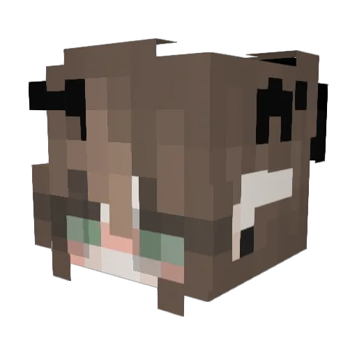 Gocdep Minecraft avatar head, 3D render