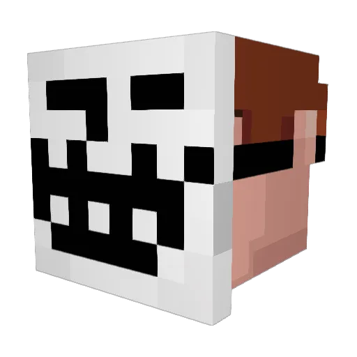 GochaLovesPedro Minecraft avatar head, 3D render