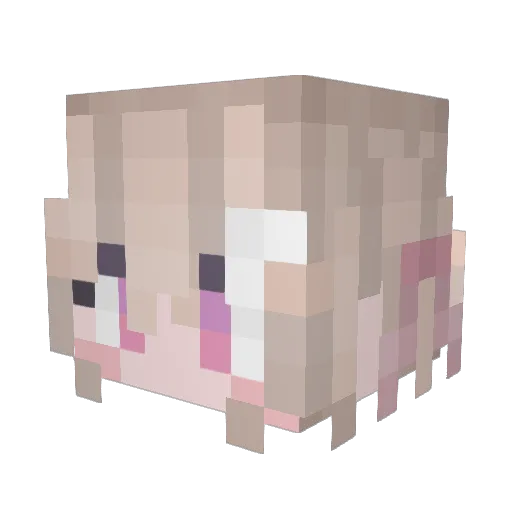 Gochi0725 Minecraft avatar head, 3D render