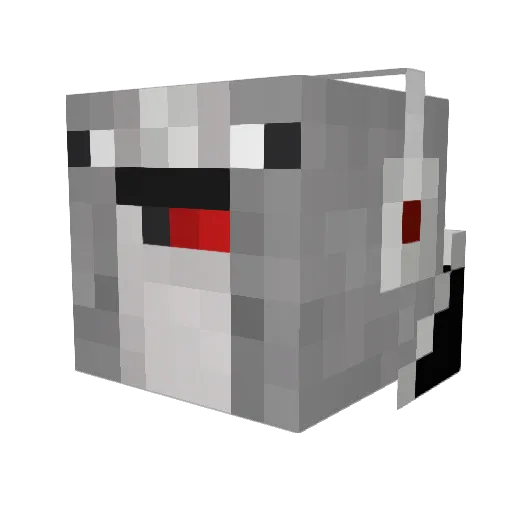 GocuYT Minecraft avatar head, 3D render