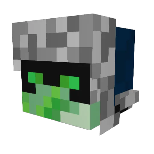 God00745 Minecraft avatar head, 3D render