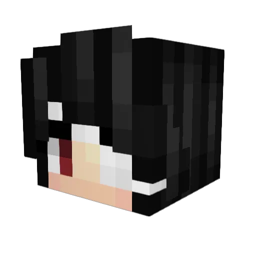 God1va Minecraft avatar head, 3D render