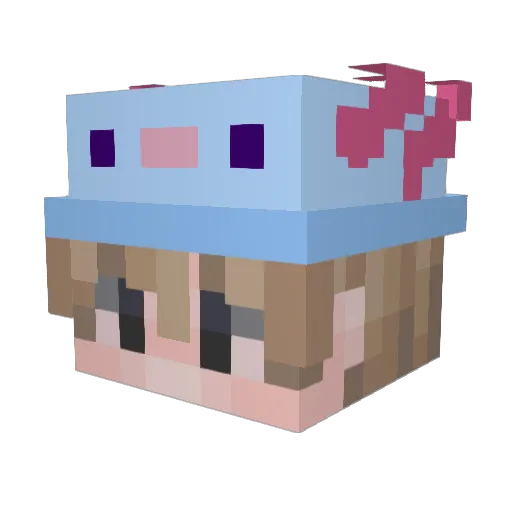God2illaz Minecraft avatar head, 3D render