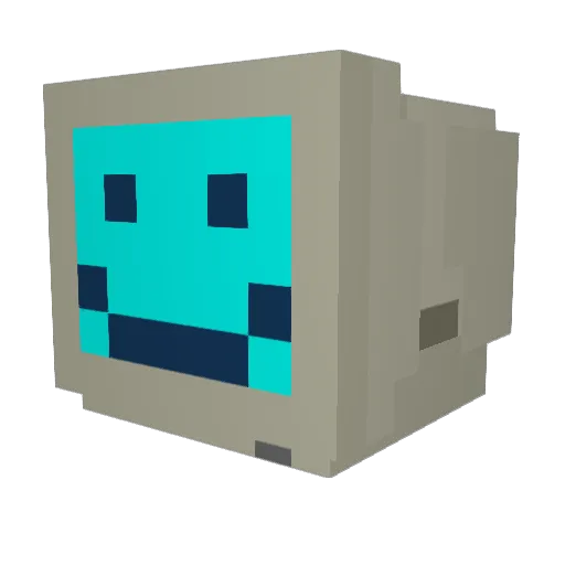 God877 Minecraft avatar head, 3D render