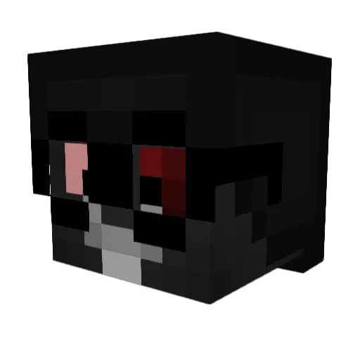 God8Block Minecraft avatar head, 3D render