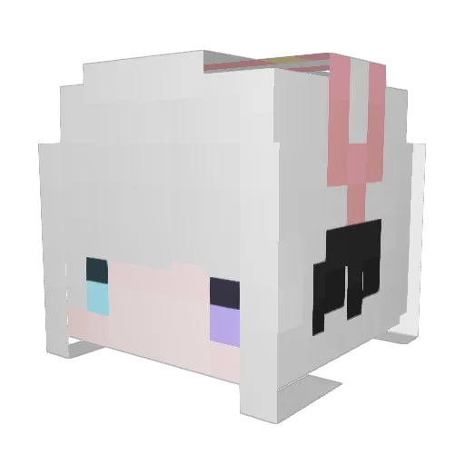 GodA_C Minecraft avatar head, 3D render